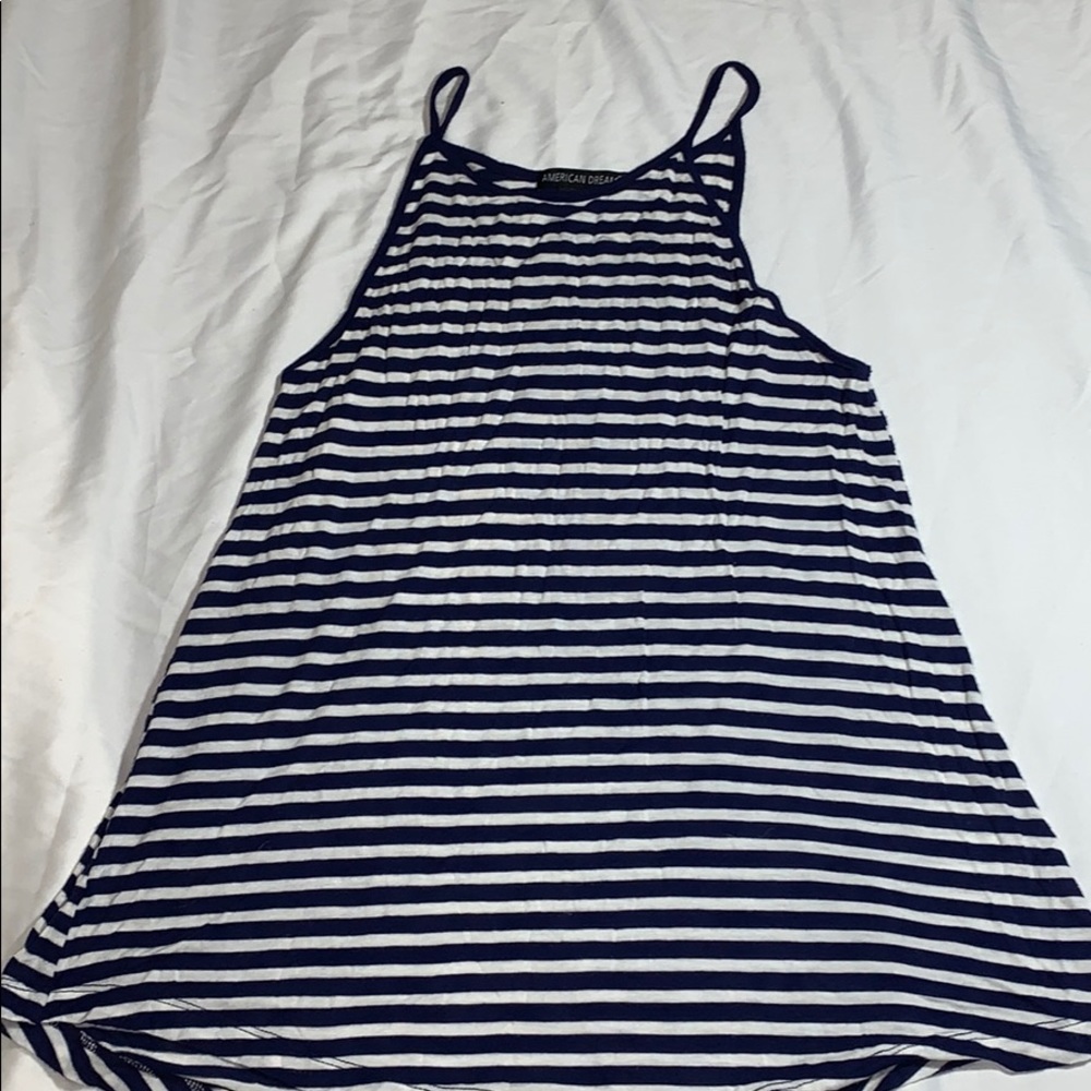 Navy Striped Tank (M)